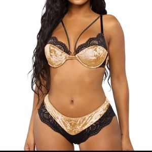 Tan-Velvet For Me Matching Set